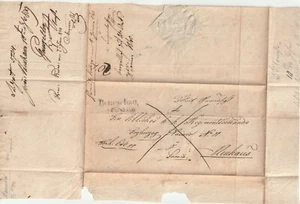 1840 x 2 GERMANY? LETTER & WRAPPER MILITARY REGIMENT COMMANDO WAR MILITAIRE - Picture 1 of 3