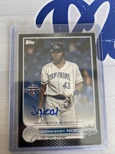 Jhonkensy Noel  2022 Topps Pro Debut auto 1/1 black