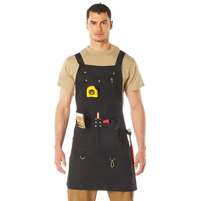 Rothco Heavy-Duty Canvas Full Work Tool Apron Full-Body Apron 20 Utility Pockets - Image 1 of 4