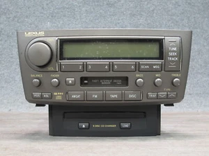 🥇04-06 LEXUS UCF30L LS430 RADIO CD CASSETTE PLAYER RECEIVER HEAD UNIT OEM - Imagen 1 de 18