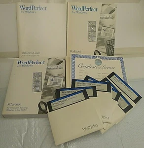 Wordperfect for DOS 5.1 Original Box +Books & 5.25" Floppy Disks 1991 - Complete - Picture 1 of 9