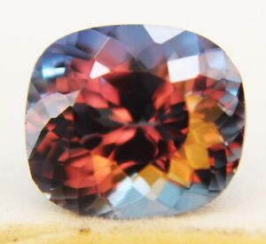 Cushion Loose Gemstones Color Change Spessartine Natural Garnet 7.60 Ct