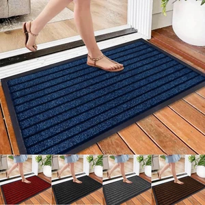 Large Small Door Mat Heavy Duty Barrier Rubber Mat Hallway Runner Kitchen Rugs - Picture 1 of 35