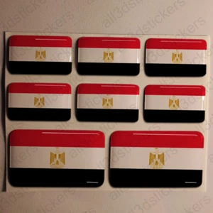 Autocollant Égypte Drapeau 3D Résine Adhésif Relief Autocollants Égypte Voiture - Imagen 1 de 1