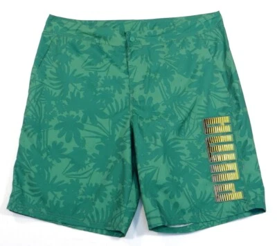 Bañador Puma Signature verde patrón tropical para hombre nuevo con etiquetas Foto 1 de 4