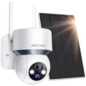 Wireless Security Camera - WiFi Camera - Solar Powered - Night Vision - Outdoor 