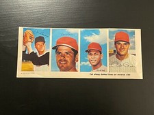 1969 MLB Photostamps Panel Pete Rose Orlando Cepeda Nellie Briles Jim Bunning 