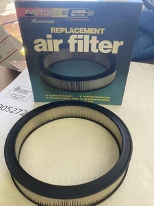 New Mr Gasket Air Filter Replacement Element Round White Paper 13 1/2" x 2 1/2" - Picture 1 of 3