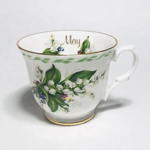 Golden Crown E&R Fine Bone China May Lilies Gold Trim Tea Cup England - Picture 1 of 10