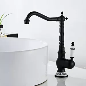Antik Messing Waschtischarmatur Badarmatur Wasserhahn Badarmatur Einhebelmischer - Bild 1 von 13
