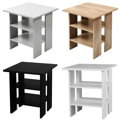Small Side Table With Storage Bedside Nightstand Tea Sofa End Table Living Room