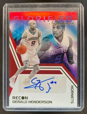 2020-21 Panini Recon Gerald Henderson Glorified Signatures Red Auto #/99 Hornets - Image 1 of 2