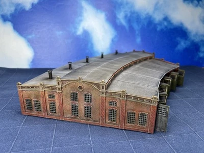 Arnold Spur N 6384 Ringlokschuppen Lokschuppen Gebäude Häuser Patiniert Gealtert - Bild 1 von 4