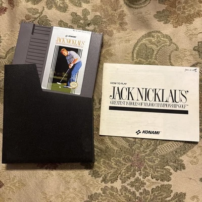 Jack Nicklaus' Greatest 18 Holes of Golf (Nintendo NES) -- TESTED WITH MANUAL !! - Image 1 of 4