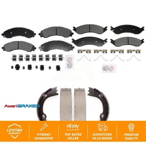 Front Rear Semi-Metallic Disc Brake Pads Kit For GMC Chevrolet Savana 2500 3500 - Picture 1 of 12