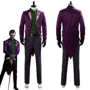 Mortal Kombat 11 The Joker Cosplay Costume Men's Halloween Carnival Party Suit - Picture 1 of 12