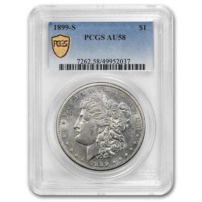 1899-S Morgan Dollar AU-58 PCGS - Image 1 of 3