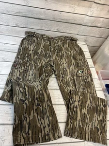 Vintage 80's Mossy Oak BottomLand Mens Medium Adjustable 6 Pocket Pants - Picture 1 of 17