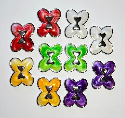 2 hole slider beads for Crafting or Beading into DIY Flower Butterfly Mix 50+ Foto 1 de 4