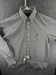 NUEVO CON ETIQUETAS Camisa Ralph Lauren Abotonada Rayas Azul Blanco Clásica Talla Grande (16) Hombres - Imagen 1 de 12