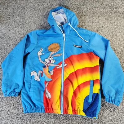 Chaqueta cortavientos Looney Tunes solo para miembros Tune Squad Space Jam talla M Foto 1 de 4