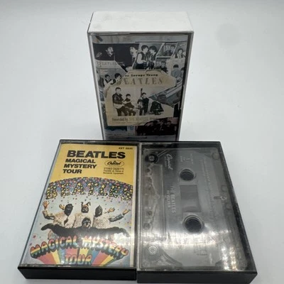 Lot 3 The Beatles Revolver Anthology 1 Magical Mystery Tour Cassette Tapes - Image 1 of 4