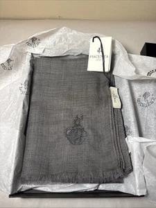 Piacenza 1733 Fine Cashmere Scarf Michter's Log Gray Unisex - Picture 1 of 8