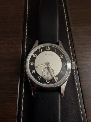 Reloj Longines Heritage Hombre Negro - L2.330.4.93.0 Esmoquin Esfera Caja Papeles Foto 1 de 4