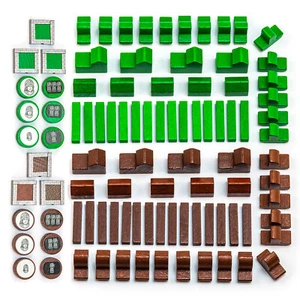 5-6 Spieler Straßen Stadtmauern Aufkleber passend für Die Siedler von Catan Holz - Bild 1 von 15