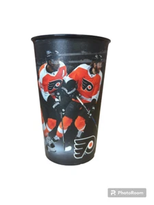 Philadelphia Flyers 2018-2019 Plastic Cup 6.5" Tall Black Hockey - Picture 1 of 5