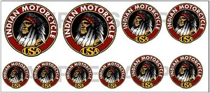 1:43 O SCALE INDIAN MOTORCYCLE SIGN BOXCAR GARAGE TRUCK DIORAMA DECALS  - Picture 1 of 1