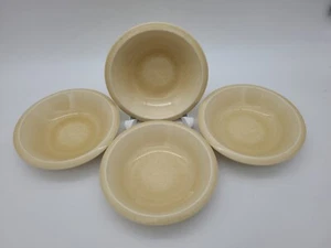 Set 4 Franciscan Primary Sand Ice Cream Berry Bowls 6.25" USA Vintage - Picture 1 of 6