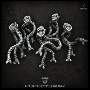 Cinco modelos de cuerpos Tech Assistants Puppetswar L008 - Imagen 1 de 3