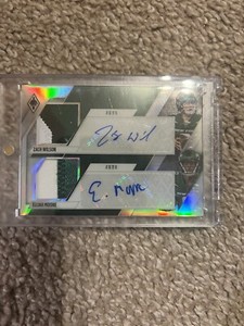 Zach Wilson & Elijah Moore 2021 Phoenix Dual RPA/25 New York Jets