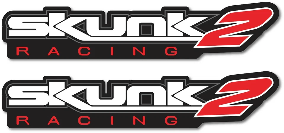 2X SKUNK2 DECAL STICKER US MADE TRUCK VEHICLE JDM SUSPENSION RACING CAR WINDOW - Image 1 of 1