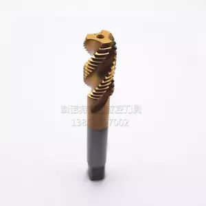 10pcs HSS TiN Coated Threading Tap M3-M20 Spiral Flute Machine Metric Thread - Bild 1 von 3
