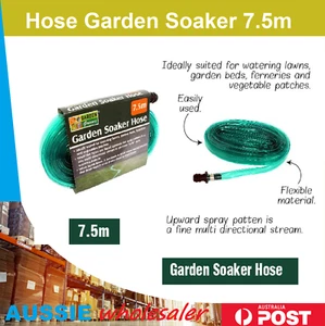 Hose Garden Soaker 7.5m Flat Flexible Garden Lawn Sprinkler Water Drip Tube - Picture 1 of 1