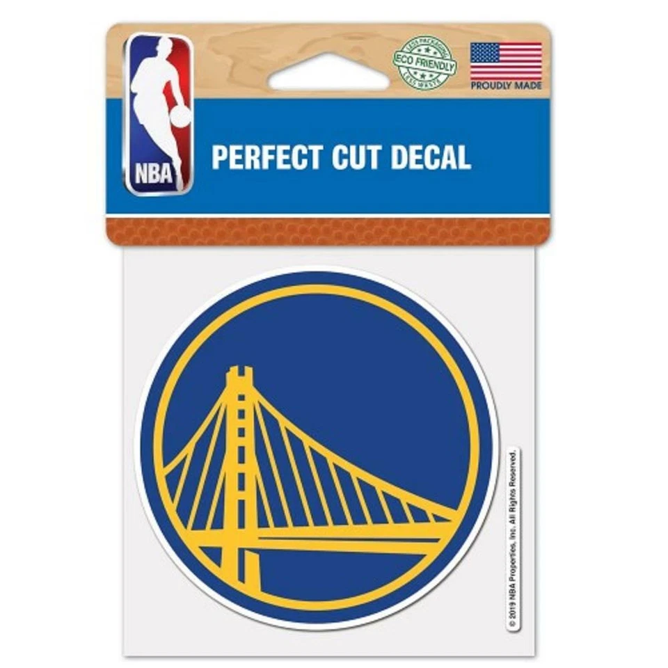 Golden State Warriors Perfect Cut 4"x4" Color Decal [NEW] Auto Sticker Emblem - Image 1 of 1