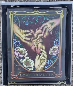 NEW Bookish Box-DoomandBloomStudios Tarot Trope Love Triangle Vinyl Book Sleeve - Picture 1 of 4