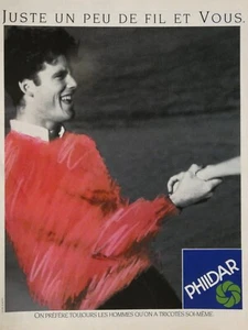 PUBLICITÉ DE PRESSE 1988 PULL PHILDAR ON PRÉFÉRE JUSTE TRICOTÉS SOI-MÊME - Imagen 1 de 1