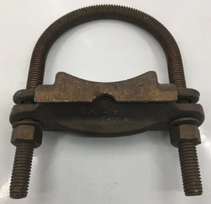 GPL39 PENN-UNION 4 SOLID-2/0 STRAIGHT BRONZE GROUND CLAMP CONNECTOR FOR COPPER C - Picture 1 of 4