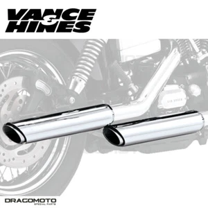 Harley FXDC 1584 Dyna Super Glide Custom 2007-2009 Twin Slash Scarico Vance&H... - Picture 1 of 5