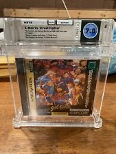 X-Men vs. Street Fighter Sega Saturn Japanese Import CIB WATA Graded 7.0 Rare