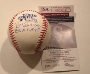 BRETT SABERHAGEN KANSAS CITY 85 WS MVP ÚLTIMO CERTIFICADO DE AUTENTICIDAD FIRMADO 85 WS BÉISBOL - Imagen 1 de 1
