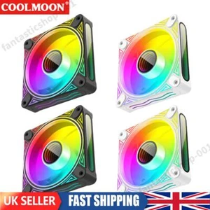 120mm Case Fans 5V 3PIN ARGB Luminous Auto Speed Regulation Computer Accessories - Afbeelding 1 van 18