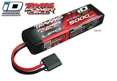 LiPo Power Cell 5000mAh 11,1V 3s 25C TRAXXAS mit iD-Stecker (L155xH25xB45mm) - Bild 1 von 2