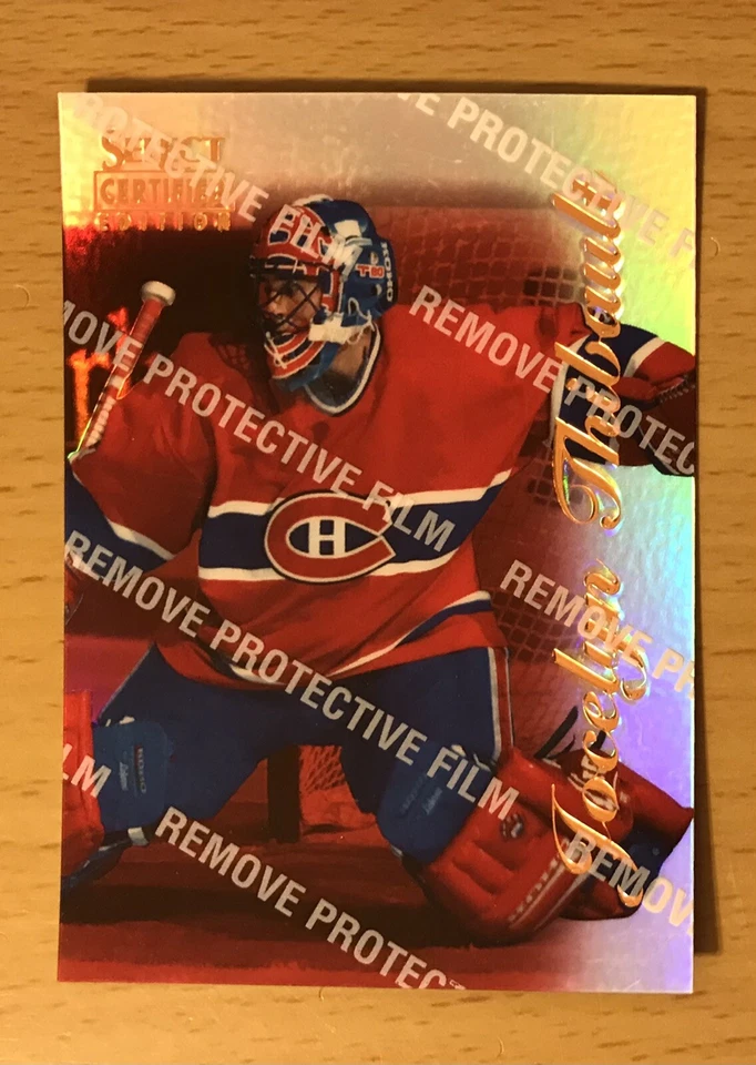 1996-97 SELECT CERTIFIED HOCKEY MIRROR RED JOCELYN THIBAULT MONTREAL CANADIENS - Image 1 of 2
