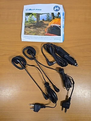 2 Sets Headset for Midland 2 Way Radios AVP1 & DC Charger Extra Talk G-Series - Image 1 of 4