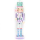 Household Christmas Wood Candy Nutcrackers Soldier Ornament 25Cm