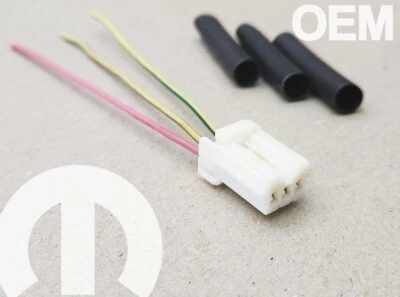 Conector eléctrico de 3 vías Chrysler Dodge Jeep entrada de cámara REC Mopar OE OEM Foto 1 de 4